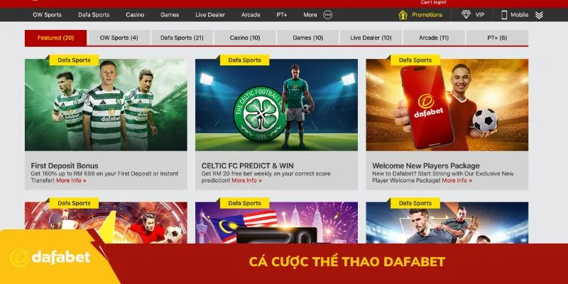 Cá cược thể thao Dafabet